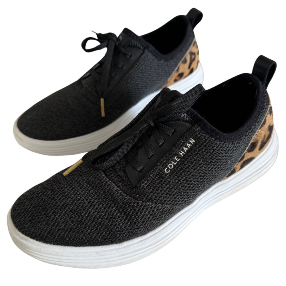 Cole Haan Grand Sport Women's Sneakers with Leopard Print Heel Size 8M